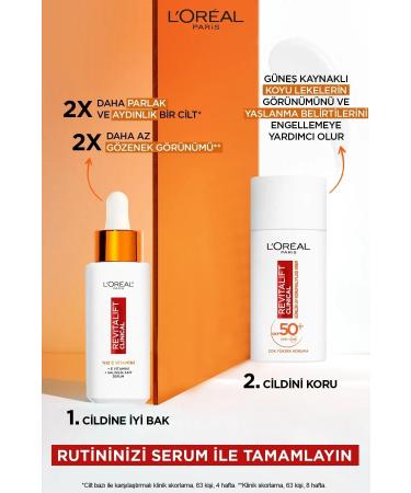 L'Oreal Paris Revitalift Clinical Spf 50+ Daily High UV Protection Face Sun Cream 50 Ml - Buy Online on GoSupps.com