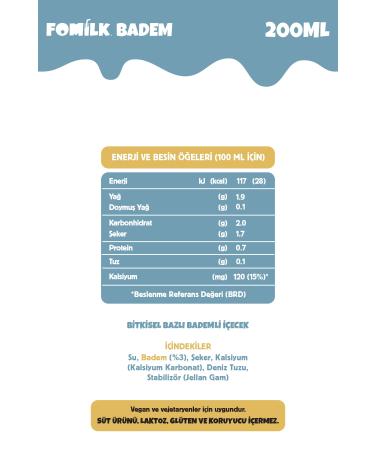 Fomilk Almond Milk 200 Ml X10 Gluten Free Plant Based Lactose Free Vegan - Buy Online on GoSupps.com