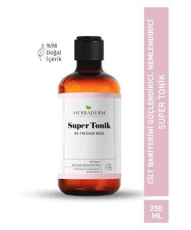 Herbaderm Re-fresher Rose Barrier Strengthener Rose Water Tonic for Dry and Sensitive Skin