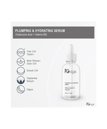 The Purage Plumping & Hydrating Serum (HYALURONIC ACID VITAMIN B5) - Plumping and Moisturizing Serum - Buy Online on GoSupps.com
