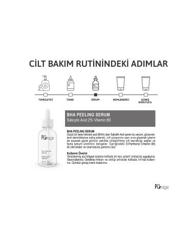 The Purage Bha Peeling Serum (SALICYLIC ACID 2% VITAMIN B5) - Buy Online on GoSupps.com