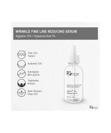 The Purage Wrinkle & Fine Line Reducing Serum Argireline 12% Hyaluronic Acid 1% - ... - Buy Online on GoSupps.com