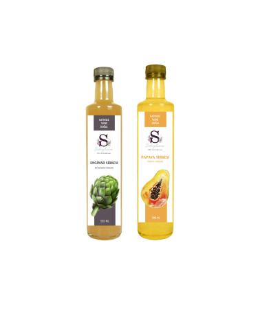 Suheylaana Natural Artichoke Vinegar 500 Ml - Natural Papaya Vinegar 500 Ml