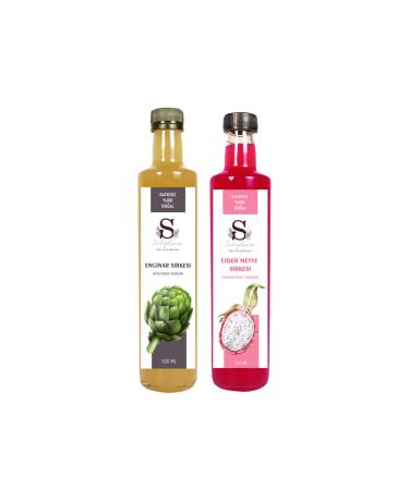Suheylaana Natural Artichoke Vinegar 500 Ml - Natural Dragon Fruit Vinegar 500 Ml