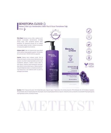 BeautyandMore Beauty&more Amethyst Purple Sensitopia Cloud Moisturizing Effective Face and Body Cleanser for Sensitive Skin - Buy Online on GoSupps.com