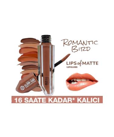 ROMANTIC BIRD Lips Of Matte Lipgloss Long Lasting Liquid Lipstick - Buy Online on GoSupps.com