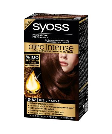 Syoss Hair Dye - Oleo Intense Color 3-82 Red Brown