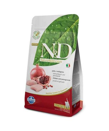 N & D Grain-Free Chicken and Pomegranate Kitten Pregnant Nursing Cat Food 1.5KG