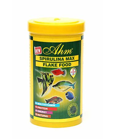 Ahm Spirulina Max Flake Food Fish Food 1000 Ml