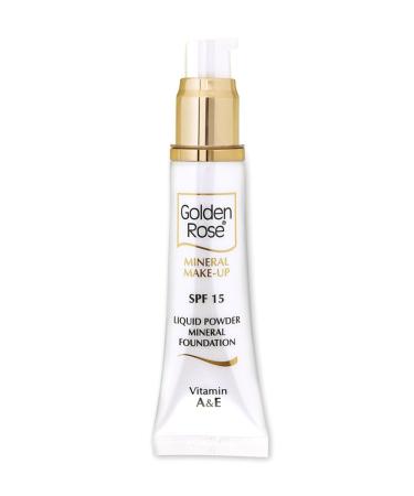 Golden Rose Mineral Foundation - Liquid Powder Mineral Foundation Spf 15 No: 04 - Buy Online on GoSupps.com