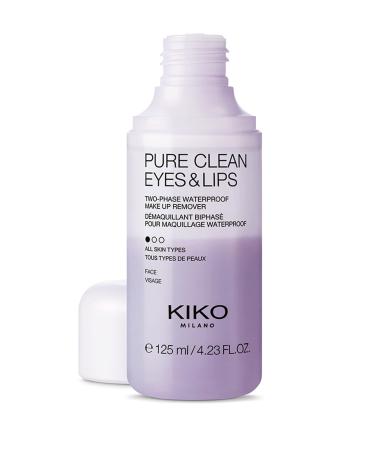 KIKO EYE & LIP MAKEUP REMOVER - PURE CLEAN EYES & LIPS 125 ML 8025272615112