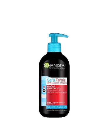 Garnier Pure And Clean Anti-Blackhead Charcoal Cleansing Gel 200 Ml