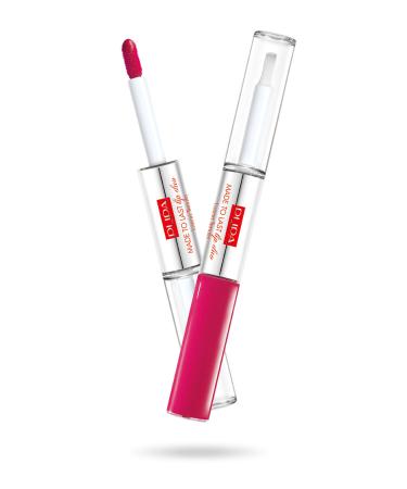 Pupa Milano Liquid Lipstick - Made To Last Lip Duo Waterproof Liquid Geranium Fuchsia 004 8011607255641