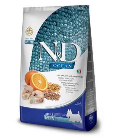 N & D Ocean Fish Orange Adult Mini Small Breed Adult Dog Food 2.5 kg