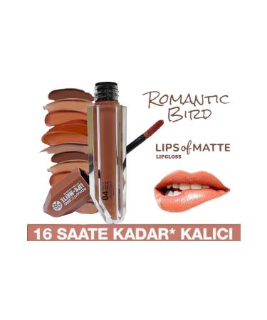 ROMANTIC BIRD Lips Of Matte Lipgloss Long Lasting Liquid Lipstick - Buy Online on GoSupps.com