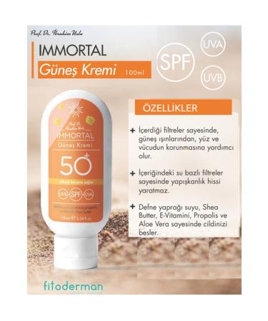Fitoderman Immortal Dark Spot Prevention SPF 50 Face Sun Cream 100 ml - Buy Online on GoSupps.com