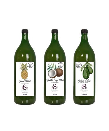 Suheylaana Natural Pineapple Vinegar 2000 ml - Natural Coconut Vinegar and Avocado Vinegar 2000 ml