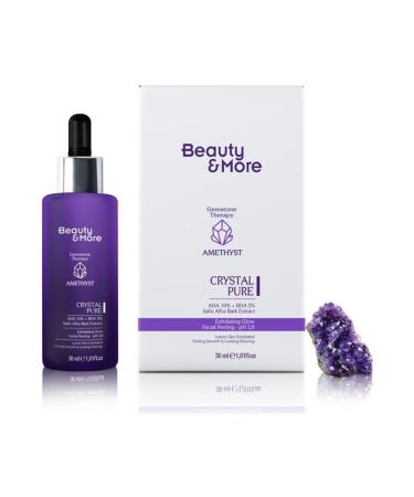 BeautyandMore Beauty&more Amethyst Crystal Pure Revitalizing and Skin Tone Equalizing Facial Peeling 30 Ml Aha 10% + B - Buy Online on GoSupps.com
