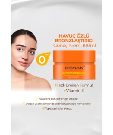 Bebak Carrot Extract Sun Cream 100 ml - Buy Online on GoSupps.com