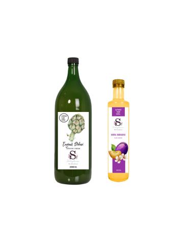 S heylaana Natural Artichoke Vinegar 2000 Ml - Natural Plum Vinegar 500 Ml