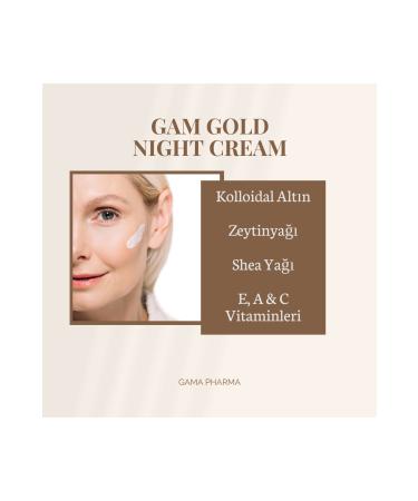 GAM Gold-Containing Anti-Wrinkle Moisturizing Night Cream - Contains EAC Vitamins Colloidal Gold - Buy Online on GoSupps.com