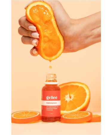 gelee Brightening Serum| Brightening Serum Ethyl Ascorbic Acid- Hydrolyzed Collagen- Ferulic Acid 30ml - Buy Online on GoSupps.com