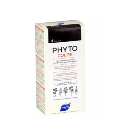 Phyto Color Herbal Hair Dye - 4 Chestnut