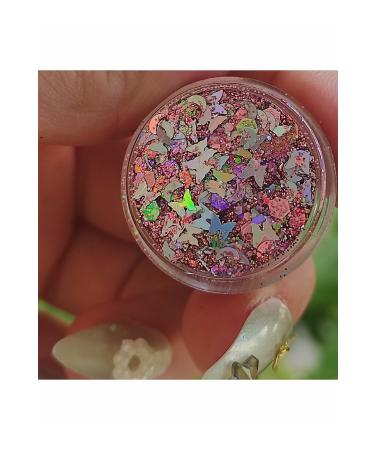 hbtasarim Glitter Gel Eyeshadow Glitter Cherry Blossom Butterfly Pink02 - Buy Online on GoSupps.com