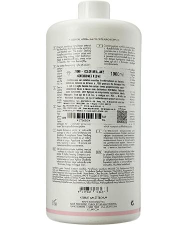 Keune Vegan Care Color Brillianz Conditioner Color Protecting Conditioner 1000ml 21340 - Buy Online on GoSupps.com