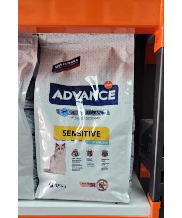 Advance Salmon Food for Neutered Cats with Sensitive Digestive Systems - 1.5 Kg - Buy Online on GoSupps.com