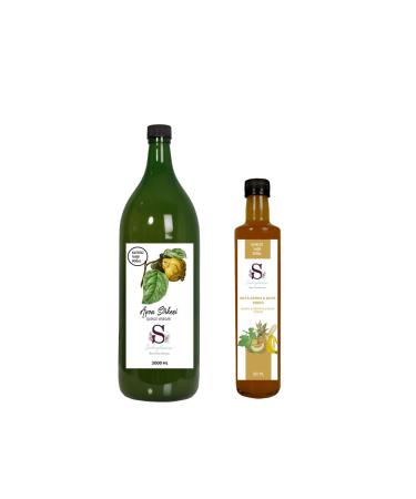 S heylaana Natural Quince Vinegar 2000 Ml - Natural Banana & Pineapple & Melon Vinegar 500 Ml