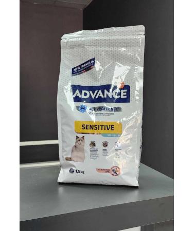 Advance Salmon Food for Neutered Cats with Sensitive Digestive Systems - 1.5 Kg - Buy Online on GoSupps.com