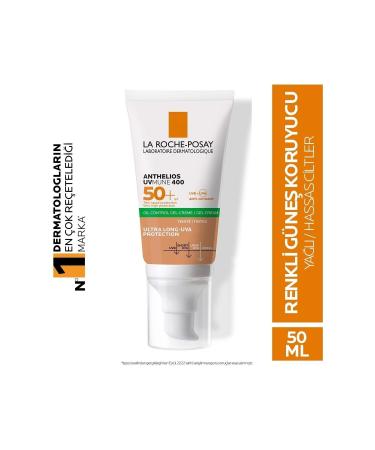 La Roche Posay Anti-Shine Face Sun Cream for Oily and Sensitive Skin 50 / ml .