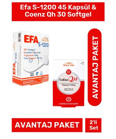 New Life Efa S-1200 45 Capsules & Coenz Qh 30 Softgel