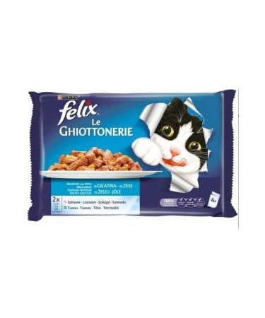 FELIX Felix Salmon and Tuna Cat Canned Food 4 Pieces