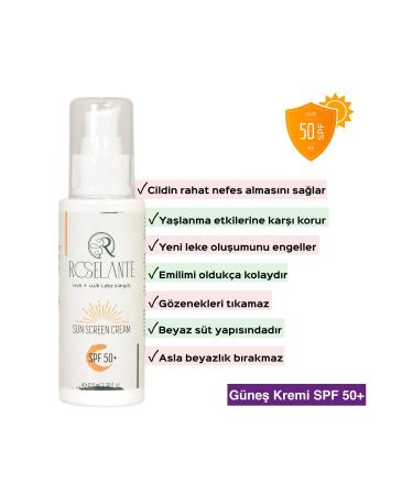 Roselante Sun Screen Sunscreen Cream Spf 50+ 100ml - Buy Online on GoSupps.com
