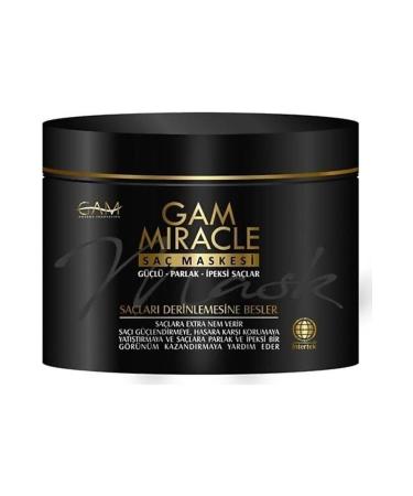 GAM Hair Care Mask 200ml For Strong Shiny and Silky Hair - Contains Keratin Argan Oil Vitamins E & A