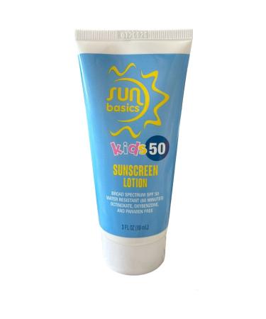 Sun basics Kids Sunscreen Lotion Children's Sun Protection Cream Spf 50 + 89ml.