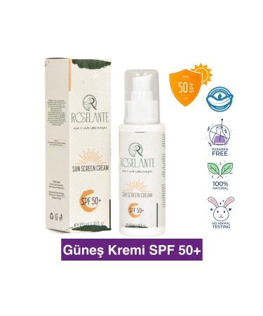 Roselante Sun Screen Sunscreen Cream Spf 50+ 100ml