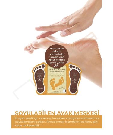 Limmons Peeling Foot Mask Foot Peeling Pack Sock Type 1 Piece