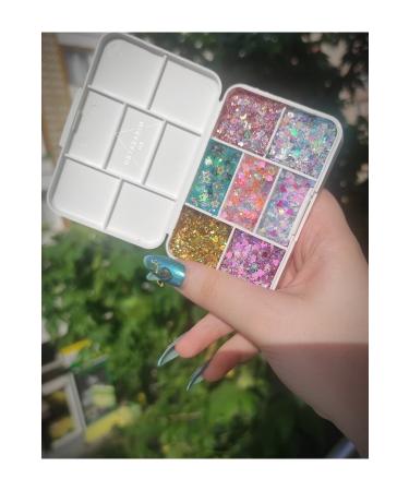 hbtasarim Glitter Gel Eye Shadow Creamy Gel Glitter Eye Shadow Palette