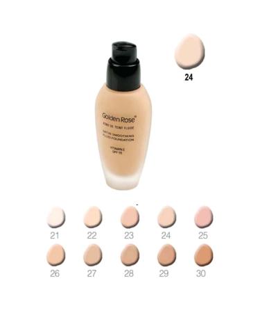 Golden Rose Liquid Foundation - Satin Smoothing Fluid Foundation Spf 15 No: 30 34 ml 8691190114305