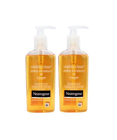 Neutrogena Visibly Acne Cleansing Gel 200 ml 2 Pieces