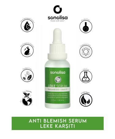 SONOLISA Anti Blemish Anti-Stain Serum Niacinamide %1 Arbutin Skin Serum 30 ml - Buy Online on GoSupps.com