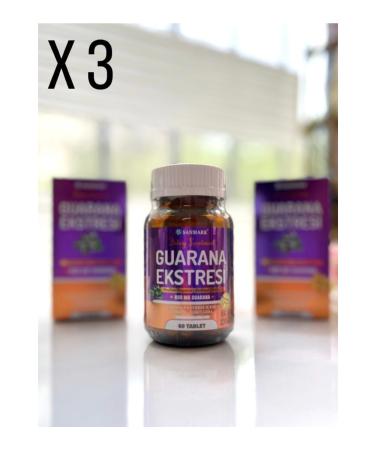 SANMARK Guarana Extract Containing Supplementary Food 60 Tablets 3 Pack