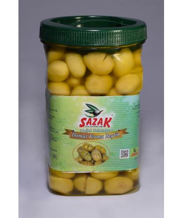 Sazak Olive Olive Oil Sazak Tomato Cracked Green Olives 900 Gr