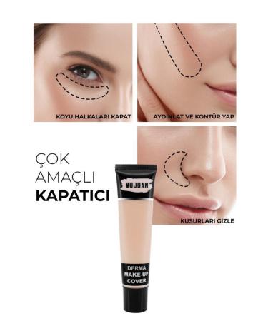 MUJGAN Derma Make-up Cover Tube Concealer No:3 - Buy Online on GoSupps.com