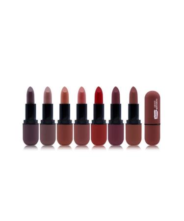 MUJGAN 8 Pack Look Nude Matte Dry Lipstick