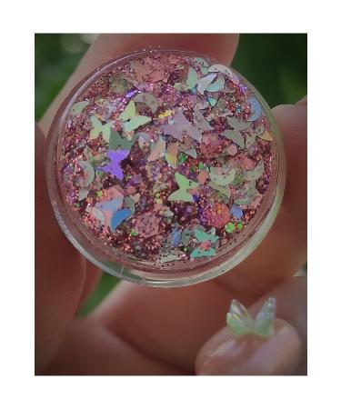 hbtasarim Mini Natural Gel Glitter - Cherry Blossom Butterfly - Buy Online on GoSupps.com