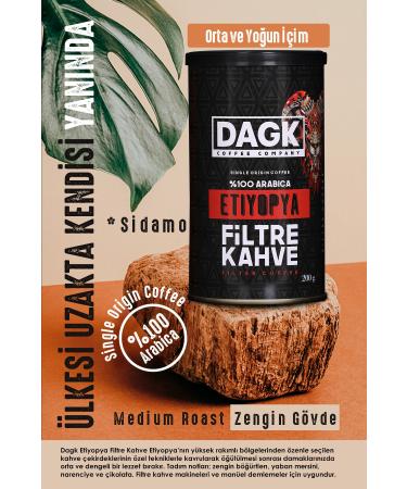 Dagk Ethiopian Filter Coffee 200g Tnk (GROUND) - Buy Online on GoSupps.com